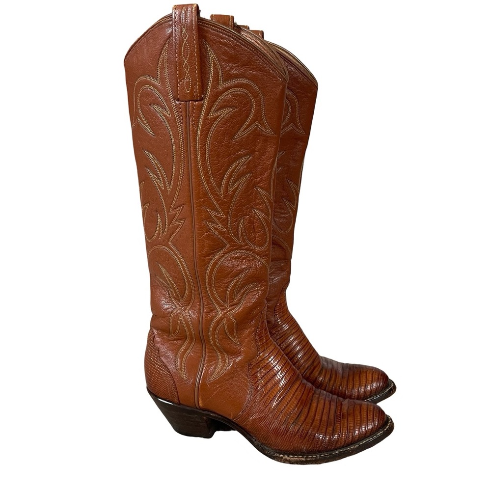 El Dorado Men’s Handmade Genuine Caiman Boot Size 5.5 / 6